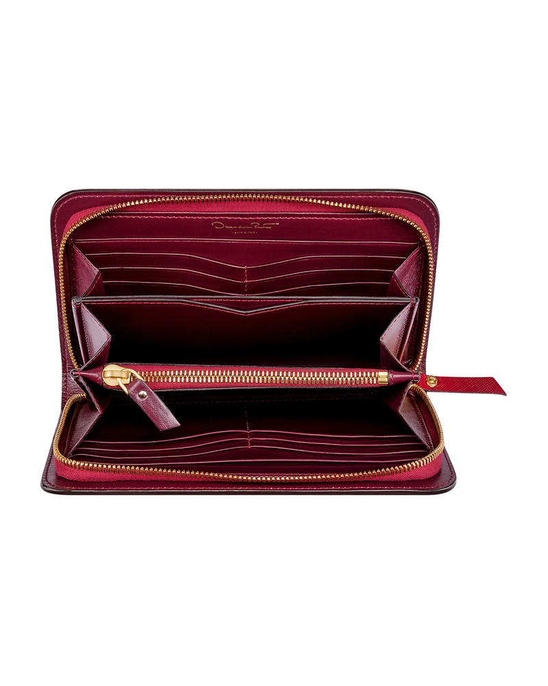 Oscar de la Renta RED TRAVEL WALLET outlook
