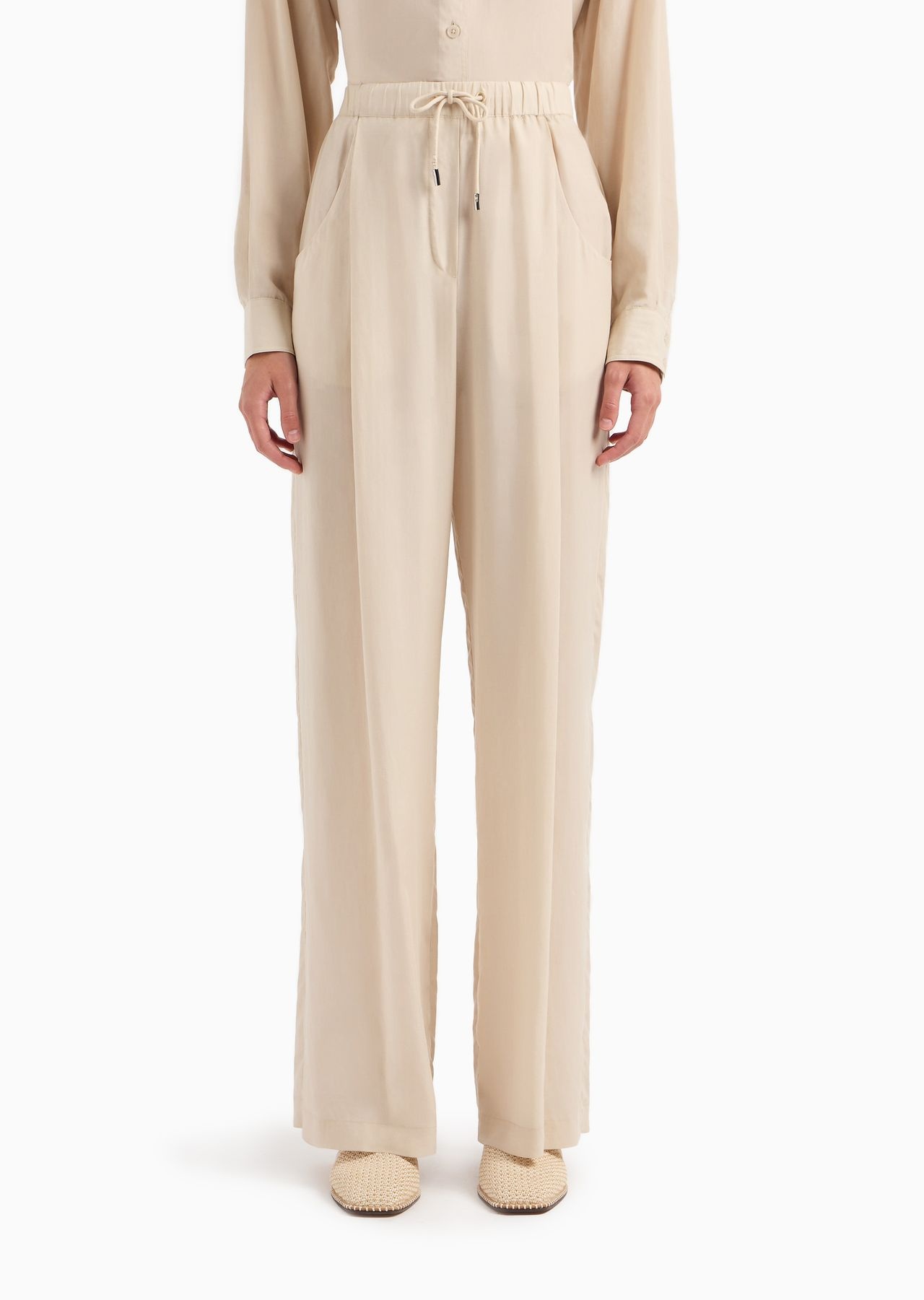 Palazzo trousers in a fluid fabric - 2