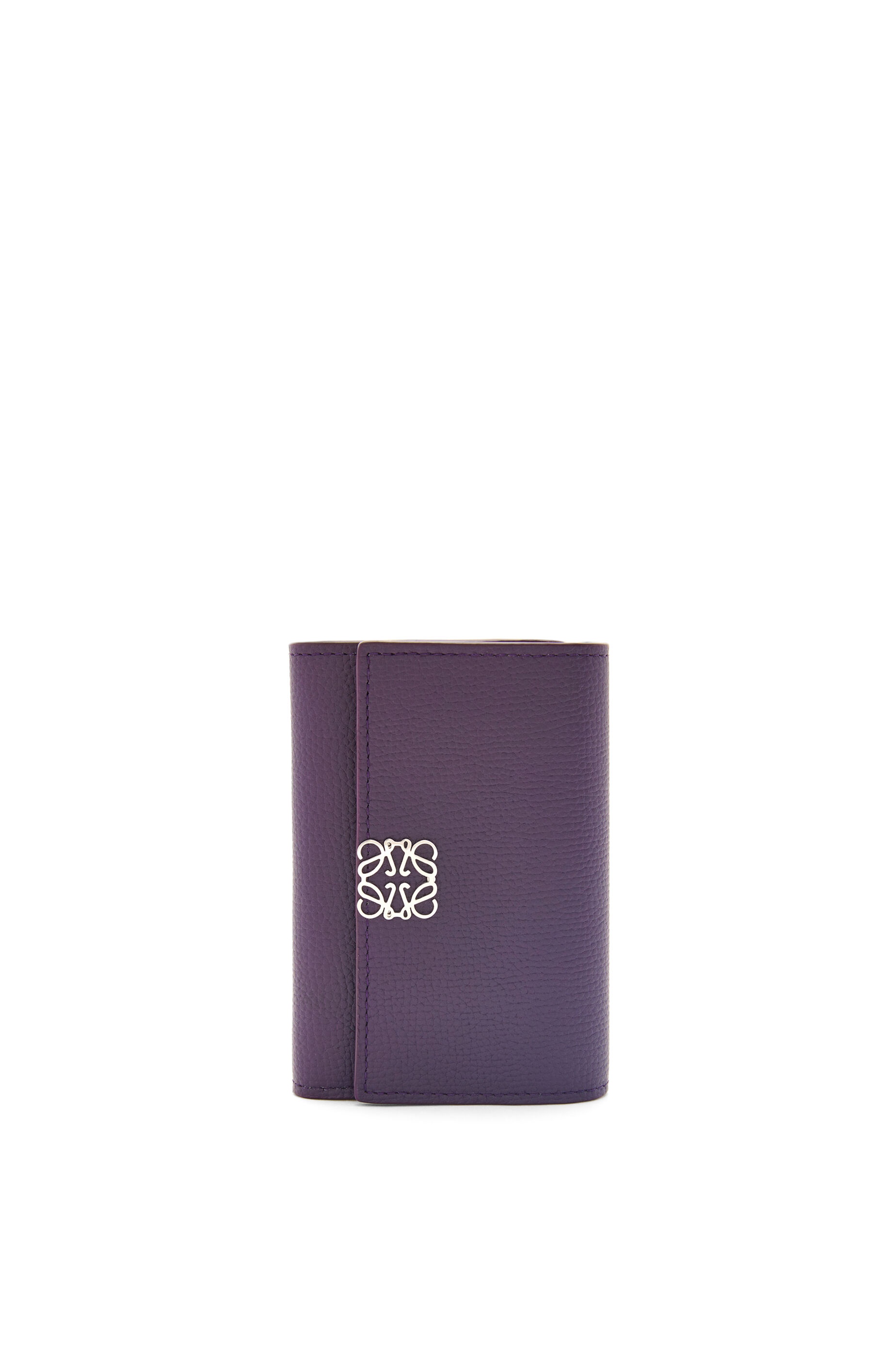 Anagram small vertical wallet in pebble grain calfskin - 1