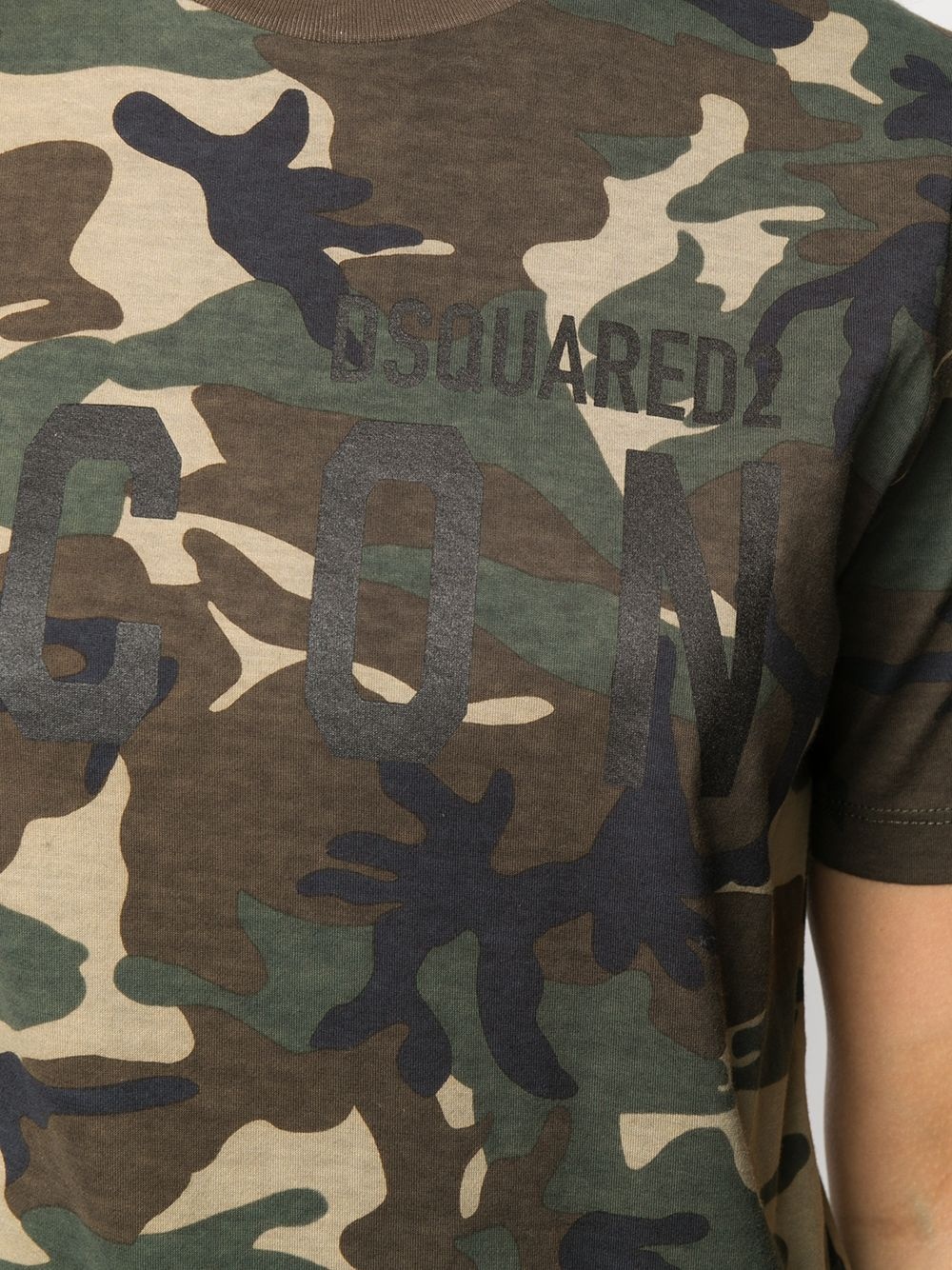 Icon camouflage-print T-shirt - 5