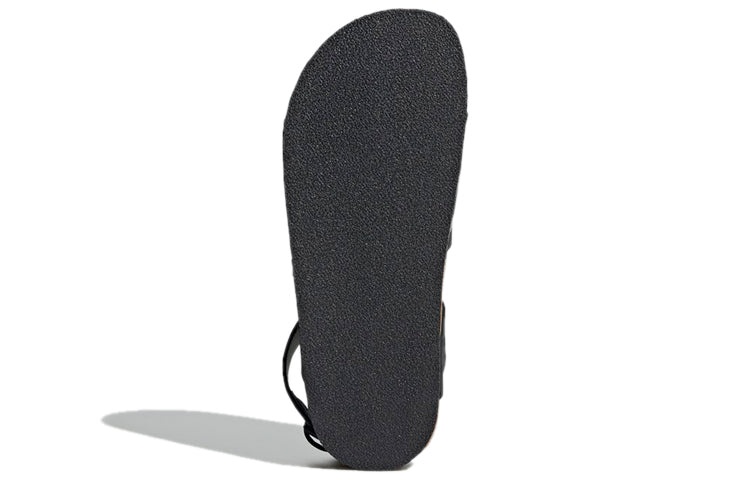 (WMNS) adidas Adilette Ankle Wrap Sandals Black/Grey EG3850 - 6