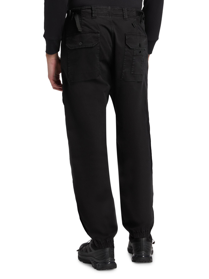 Men's Logo Stretch-Cotton Trousers - Black 5