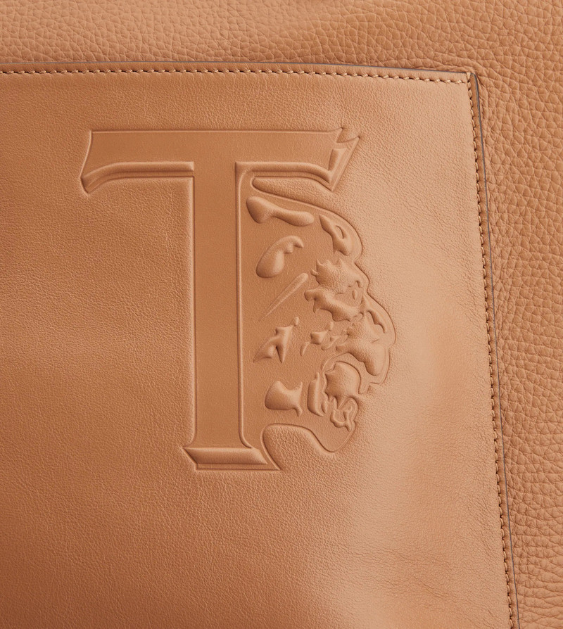 TOD'S SHOPPING BAG IN LEATHER MEDIUM - BROWN 6