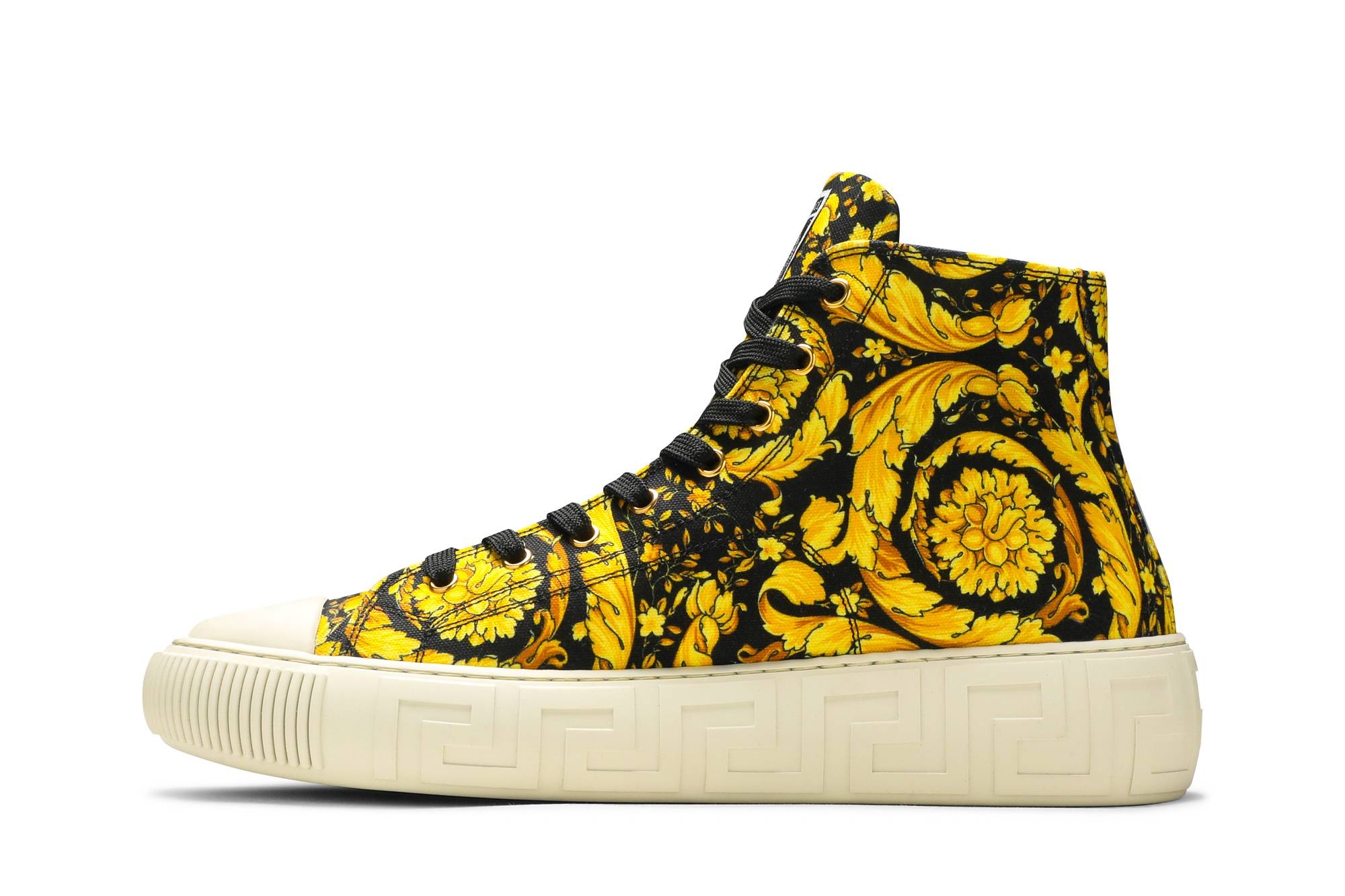 Versace Canvas High 'Barocco Print - Black Gold' - 3