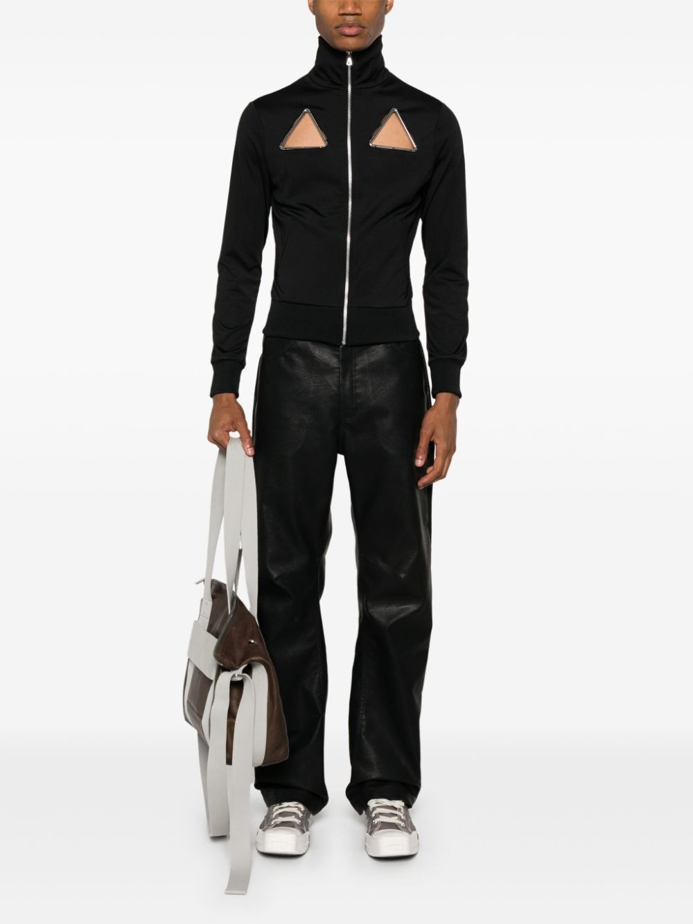 Triangle cut-out track jacket - 3