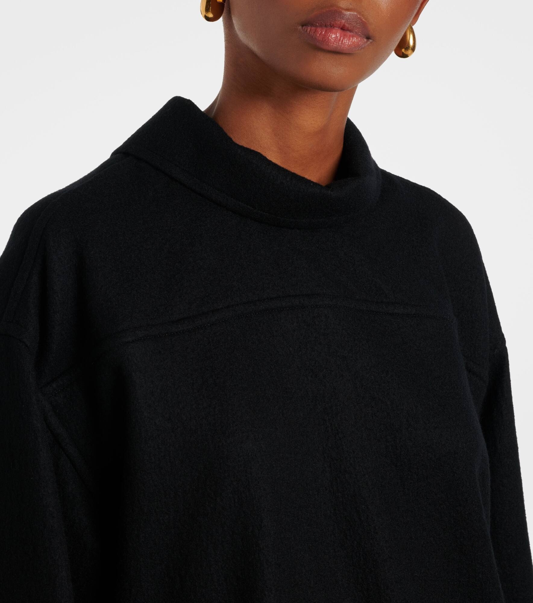 Convertible wool midi dress - 4