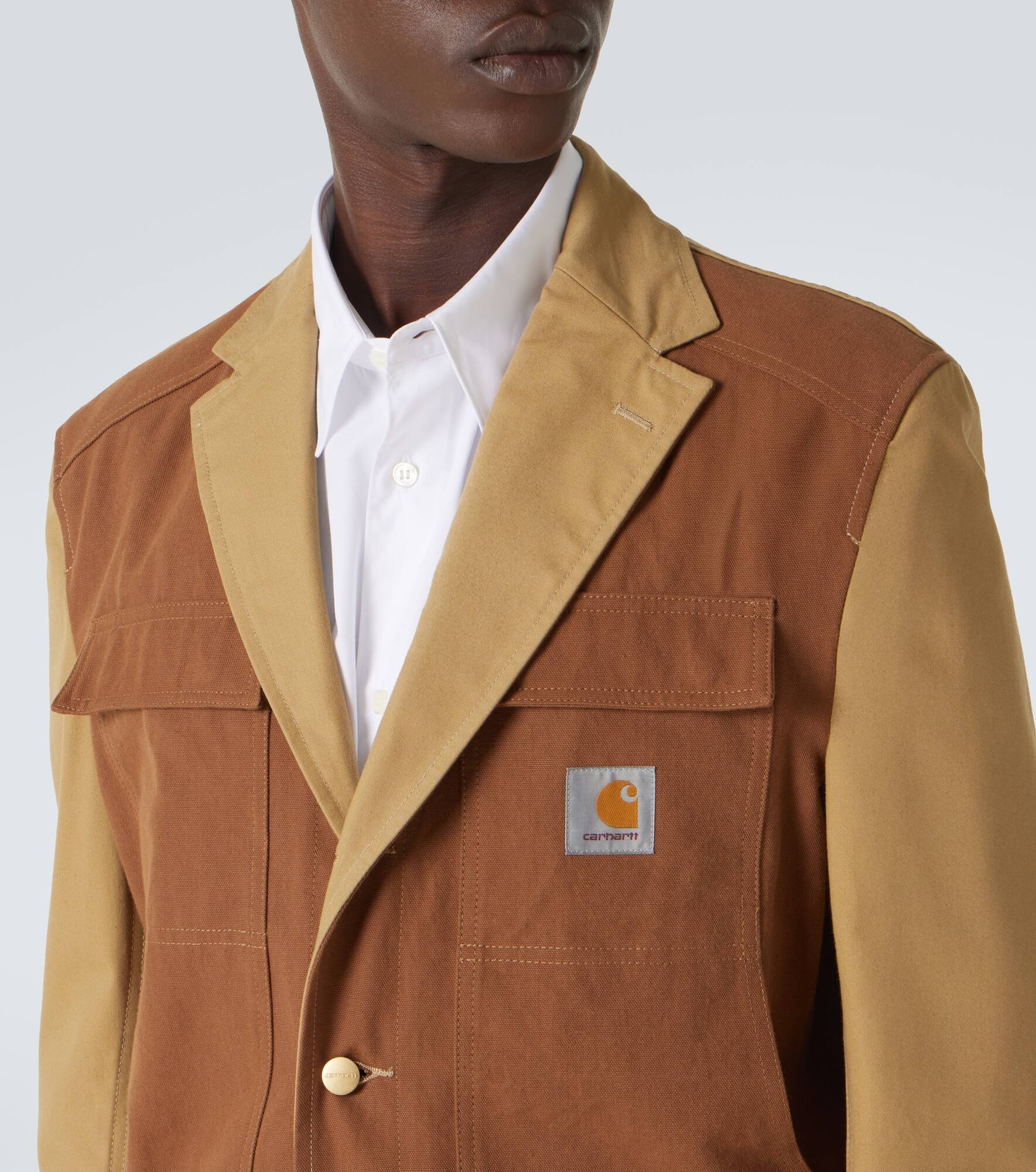 x Carhartt cotton canvas jacket - 6