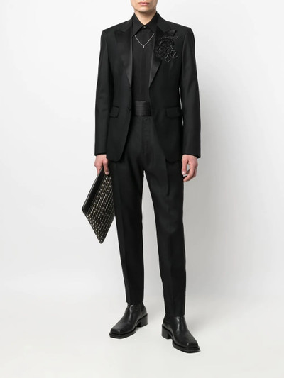 DSQUARED2 high-waisted tailored tuxedo trousers outlook