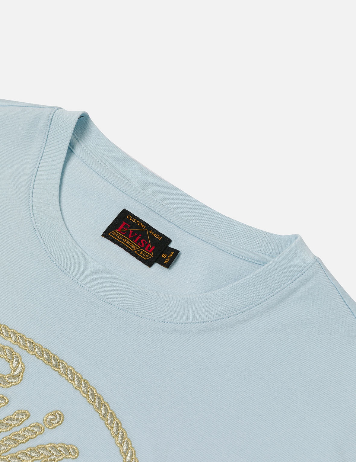Rope Twist Logo and Anchor Embroidery Cropped T-Shirt - 6