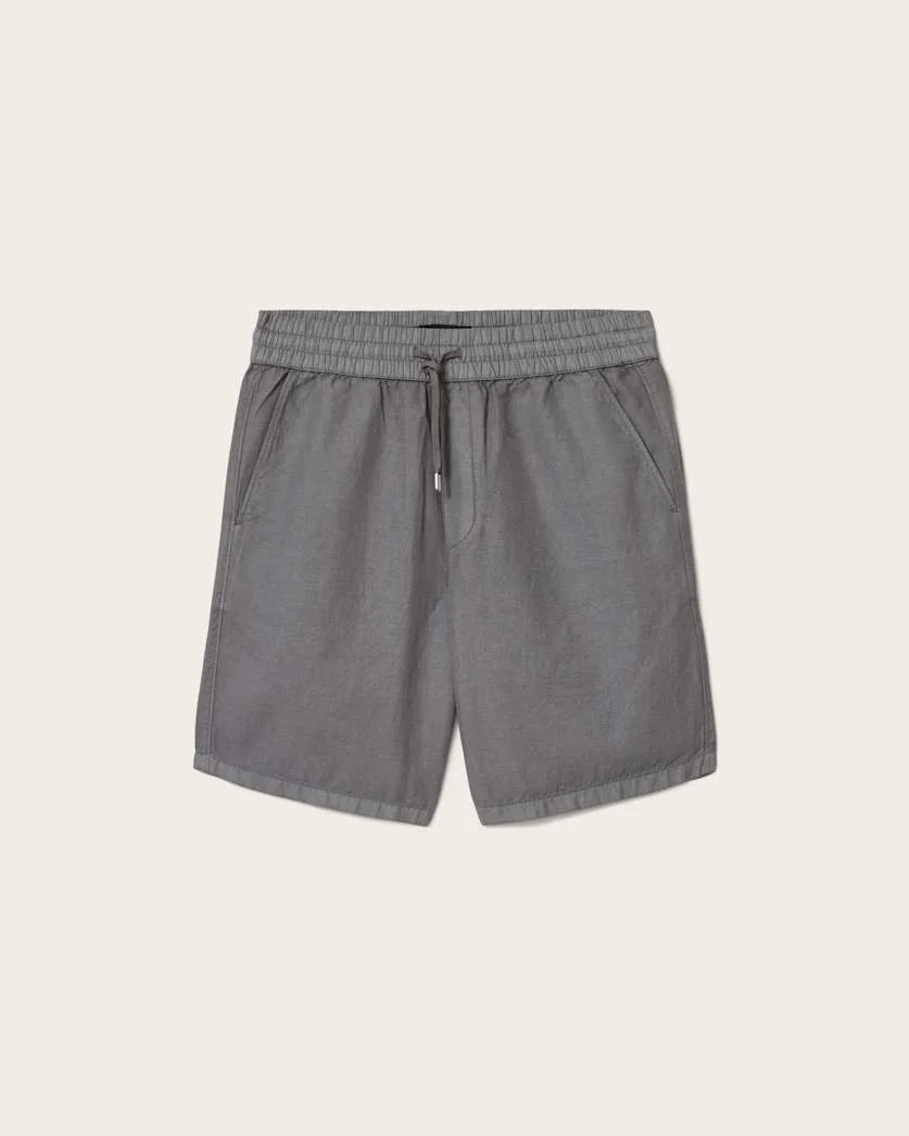 HANBURY LINEN BLEND RELAXED FIT SHORTS - 1