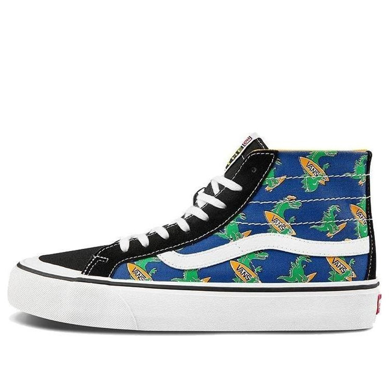 Vans Unisex SK8-HI High-Top Sneakers Blue/Yellow/Green VN0A3MV1A5F - 1