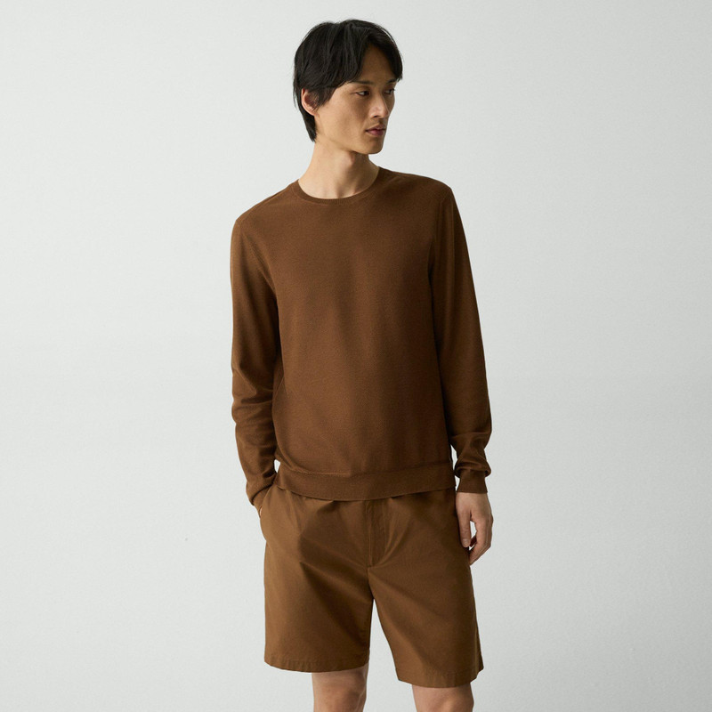 Crewneck Sweatshirt in Silk-Cotton 2