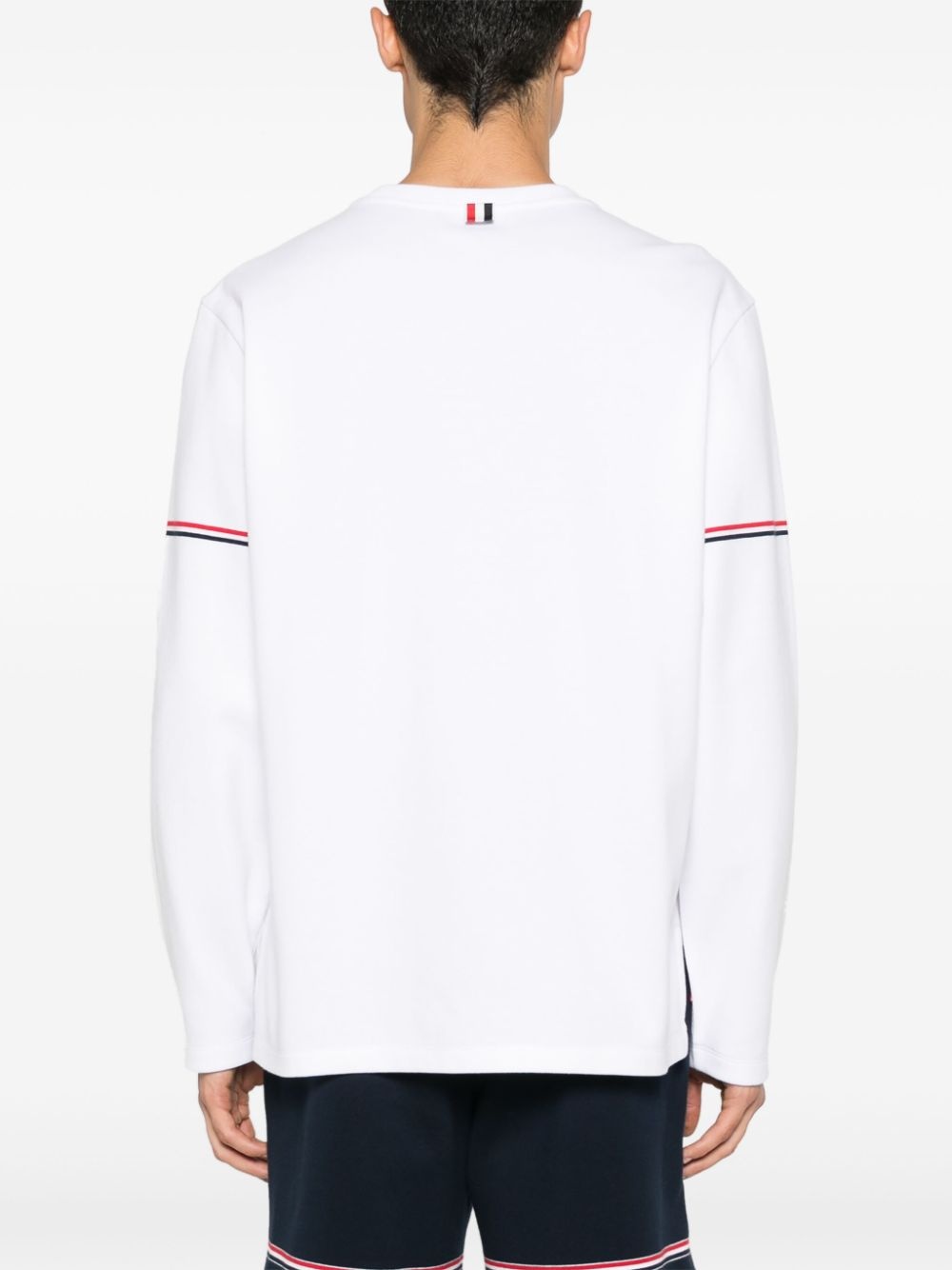 RWB stripe cotton T-shirt - 4