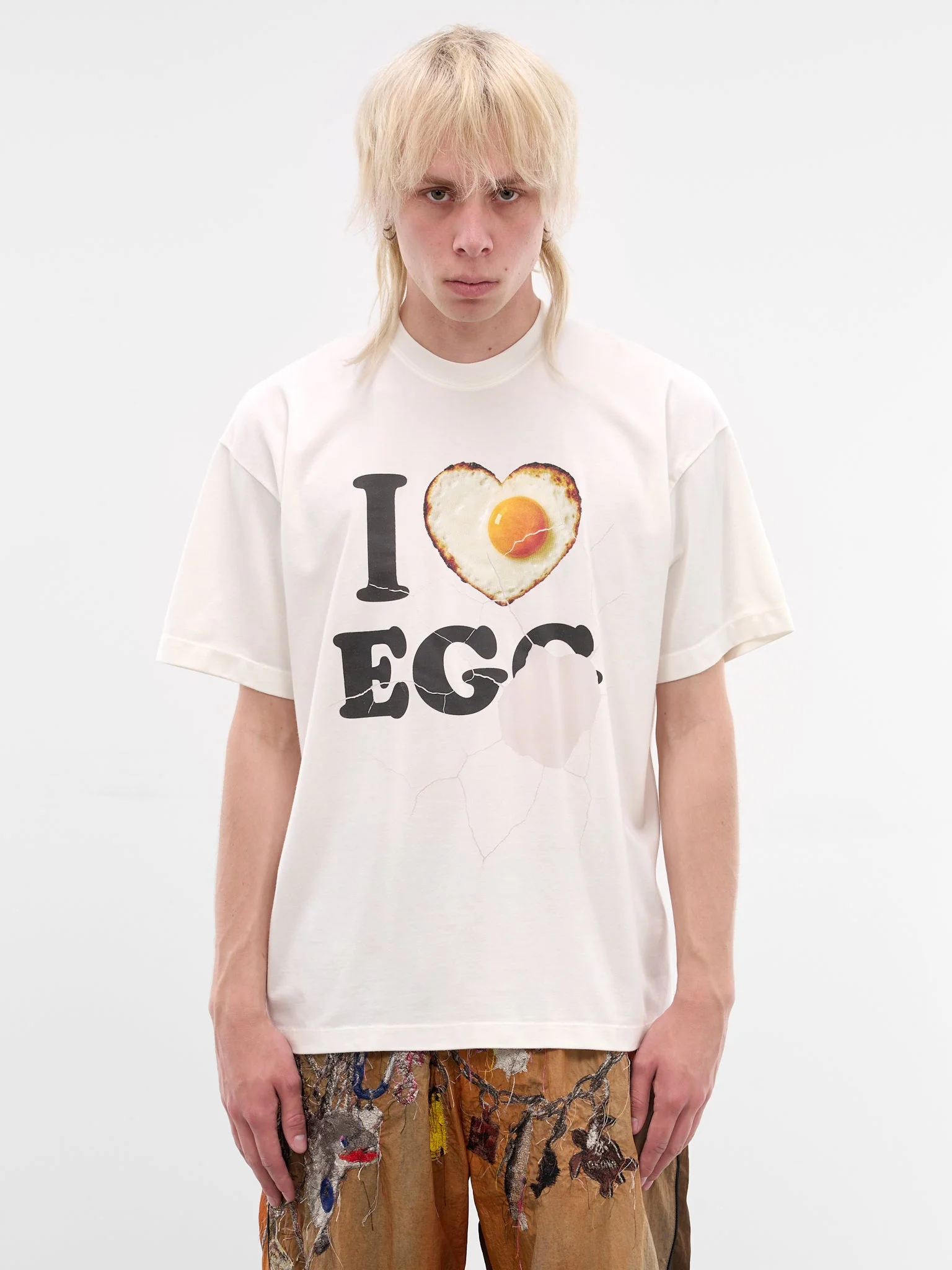 White I <3 Egg Graphic Tee - 1