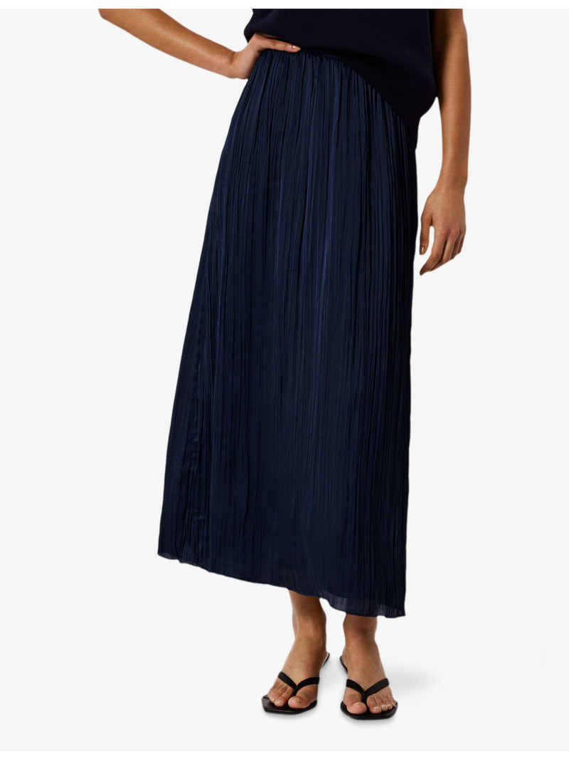 Plisse Column Woven Midi Skirt 3