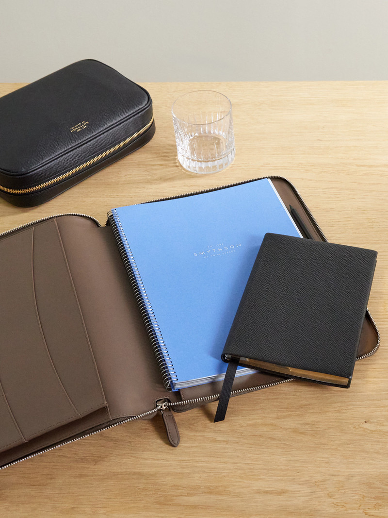 Smythson Panama A4 Textured-leather Folder outlook