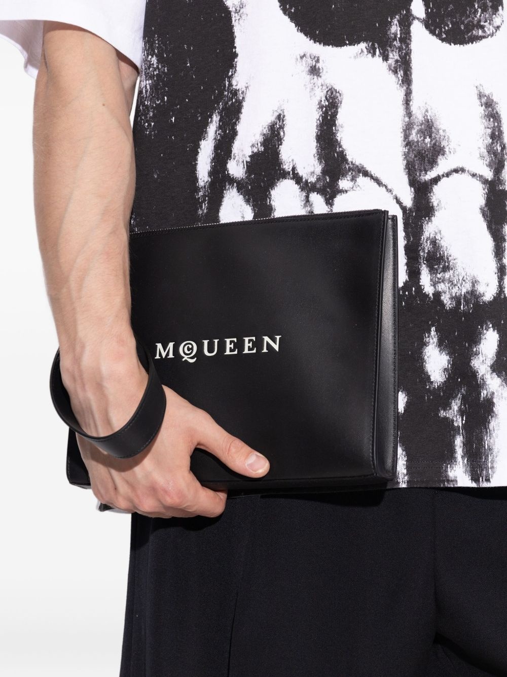 leather clutch bag - 2