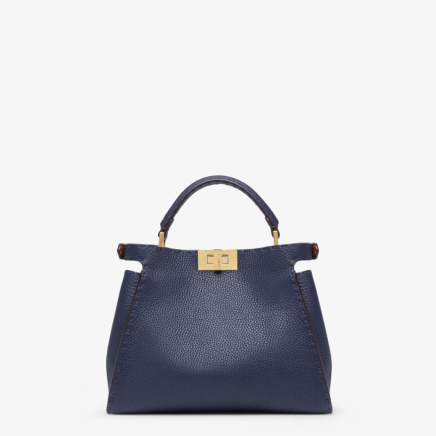 Blue leather bag - 4