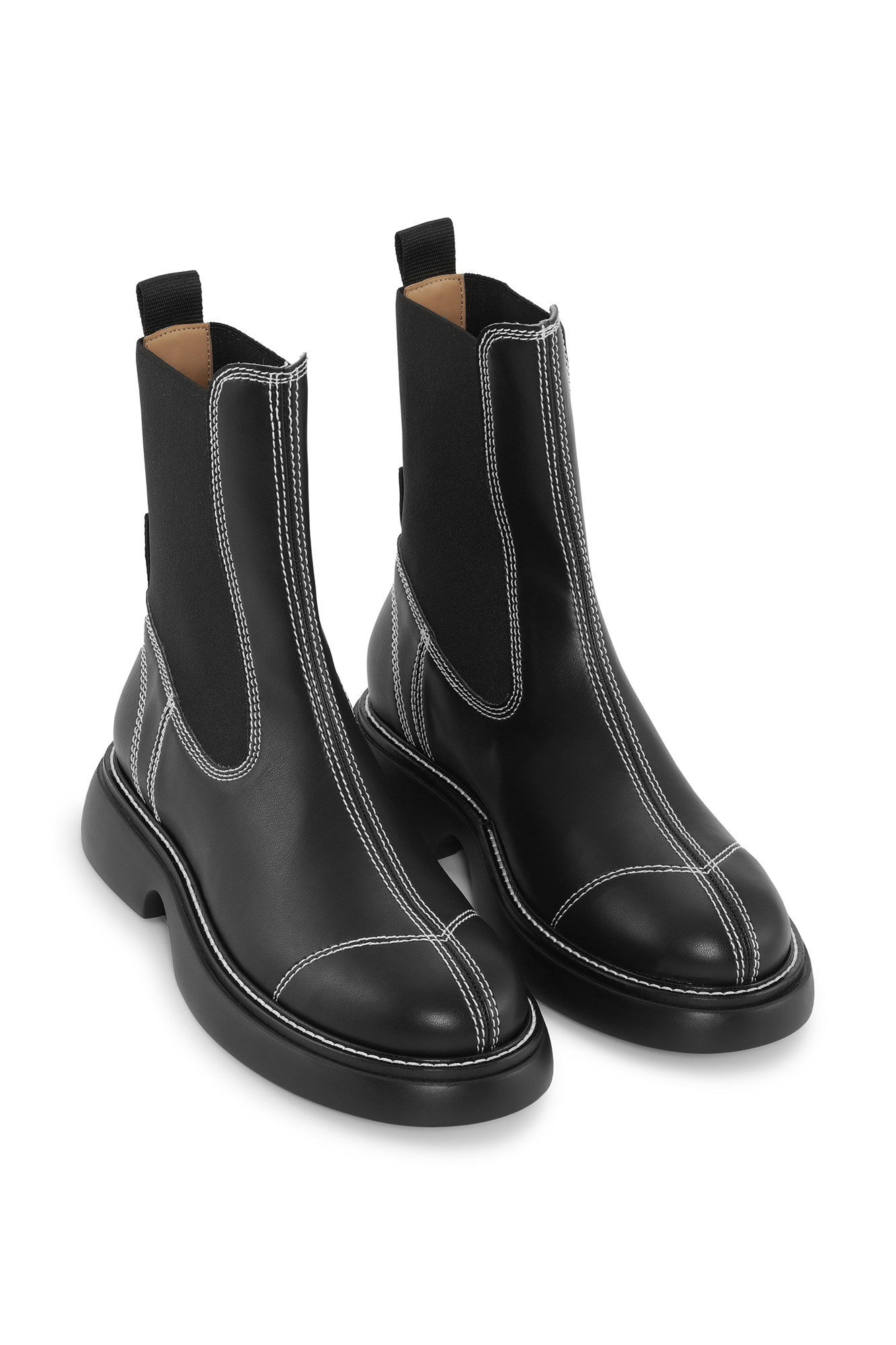 BLACK EVERYDAY MID CHELSEA BOOTS - 3