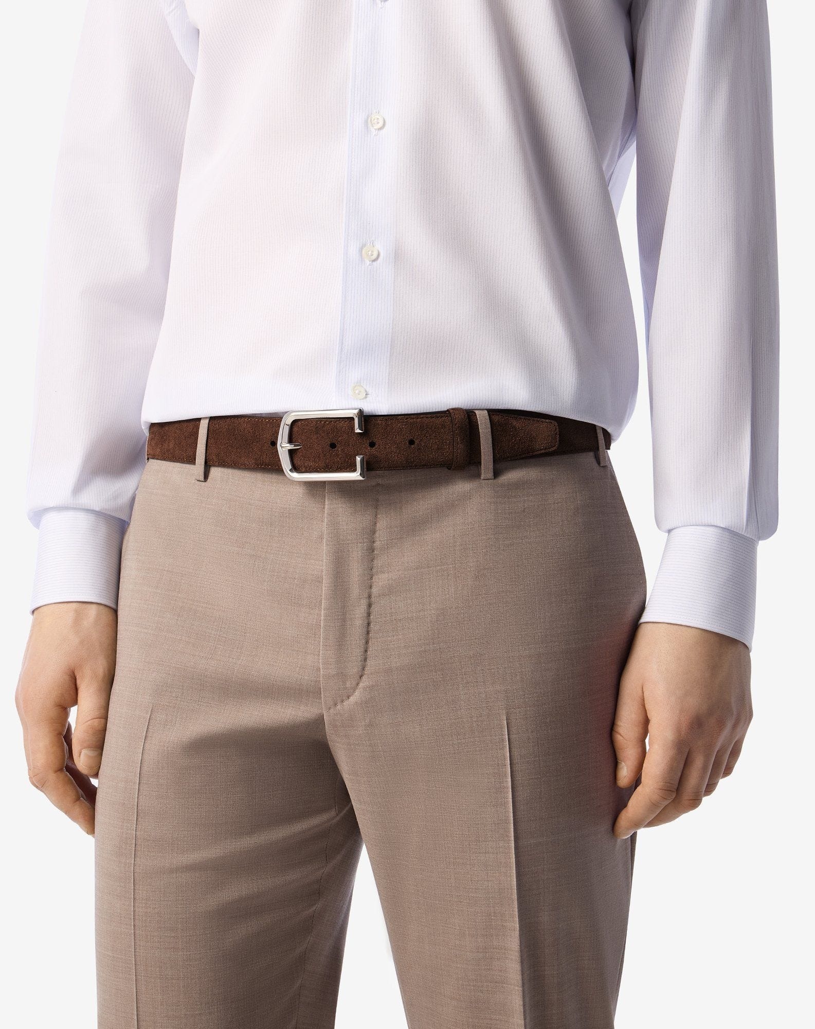 Brown suede belt - 2
