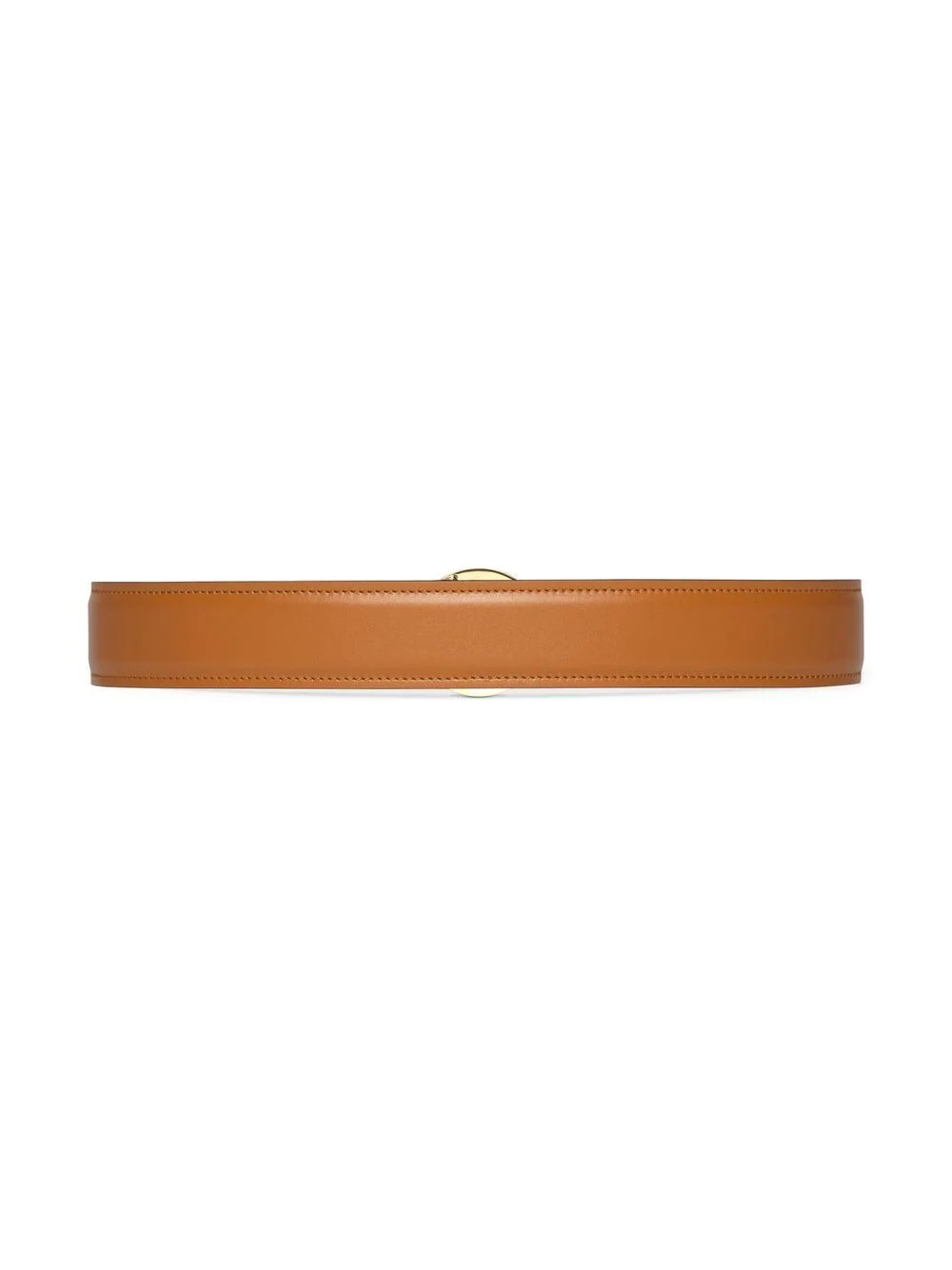 logo-plaque buckle-fastening belt - 3