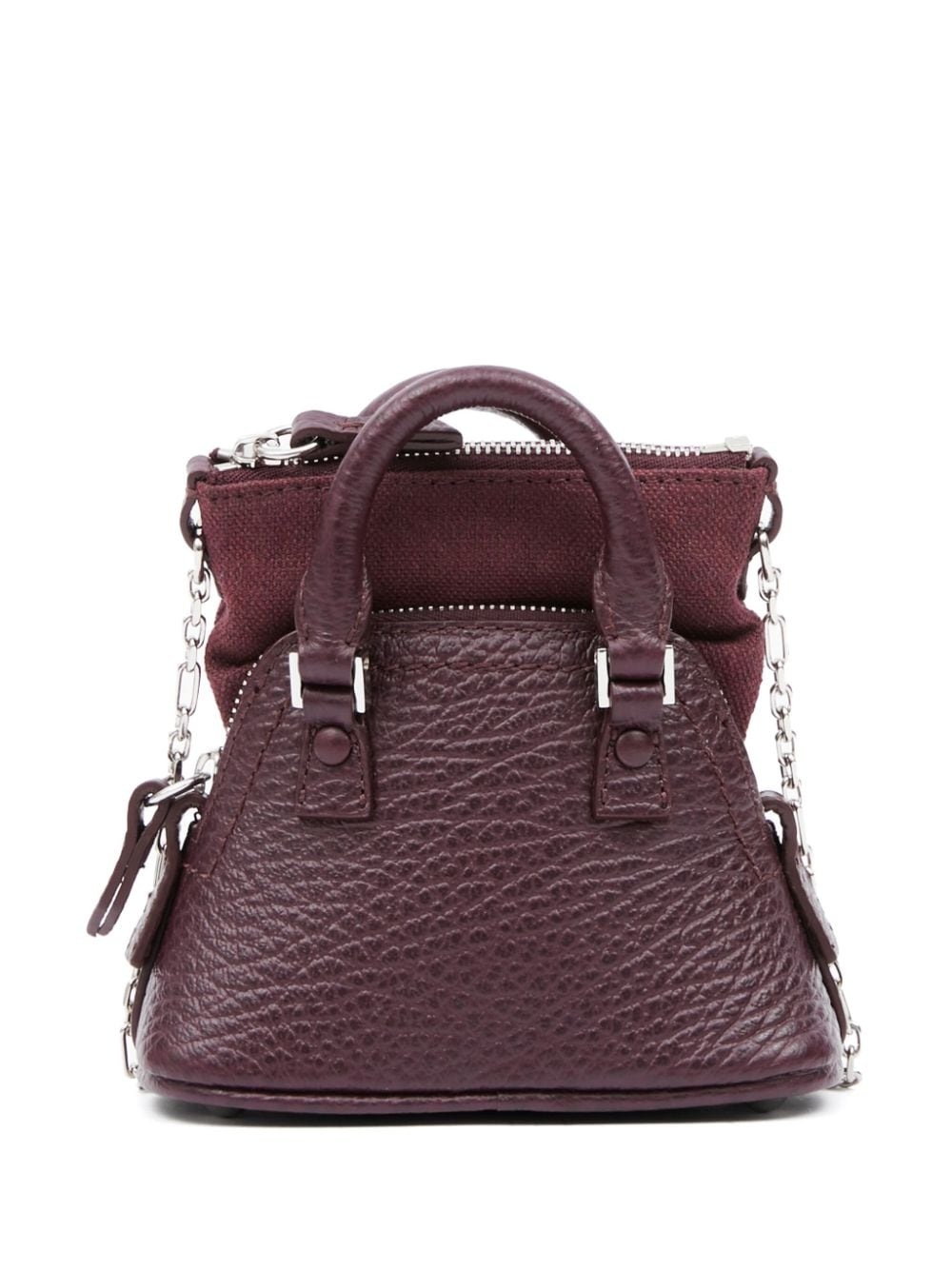 mini 5AC leather tote bag - 4