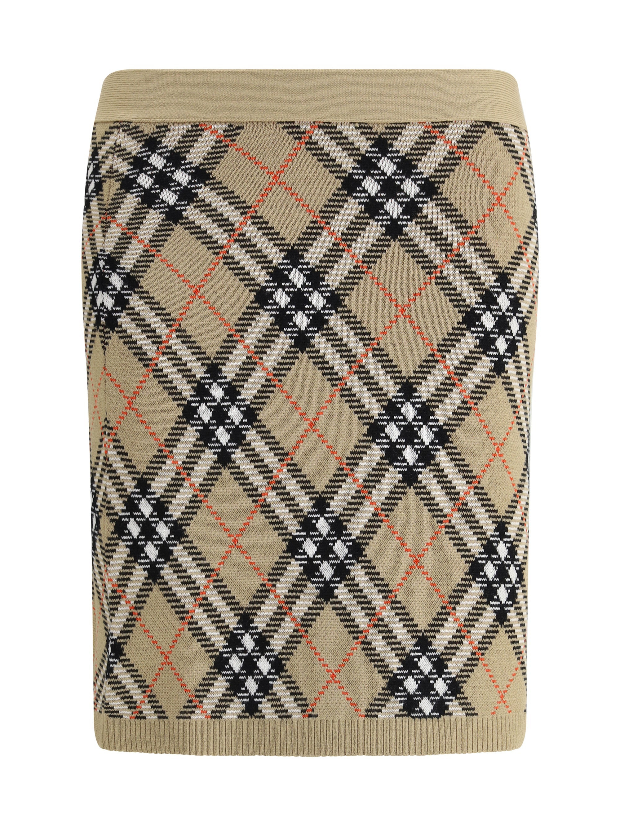 Burberry Women Archivio Check Miniskirt - 1
