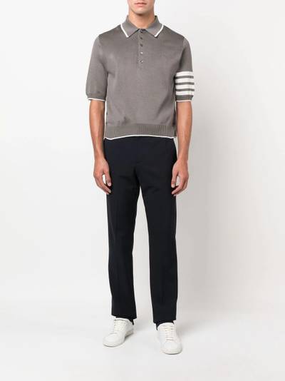 Thom Browne 4-Bar stripe polo shirt outlook