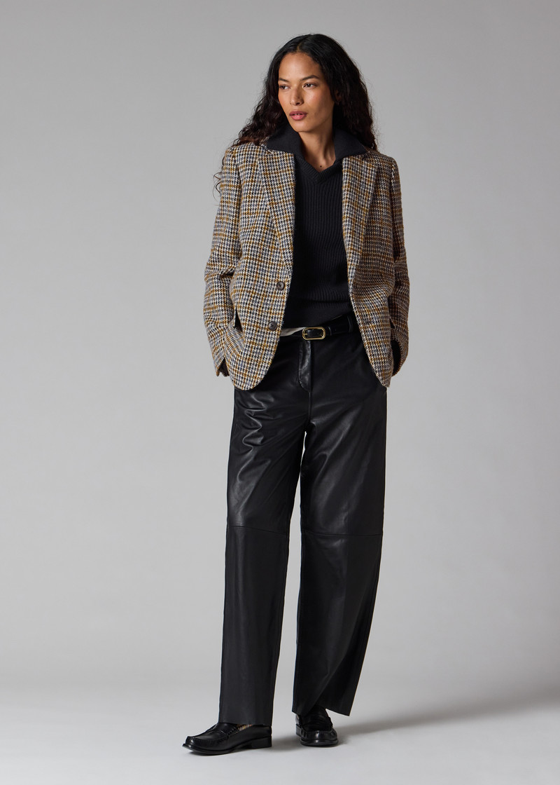 Women's Houndstooth Wool-Blend Blazer 6