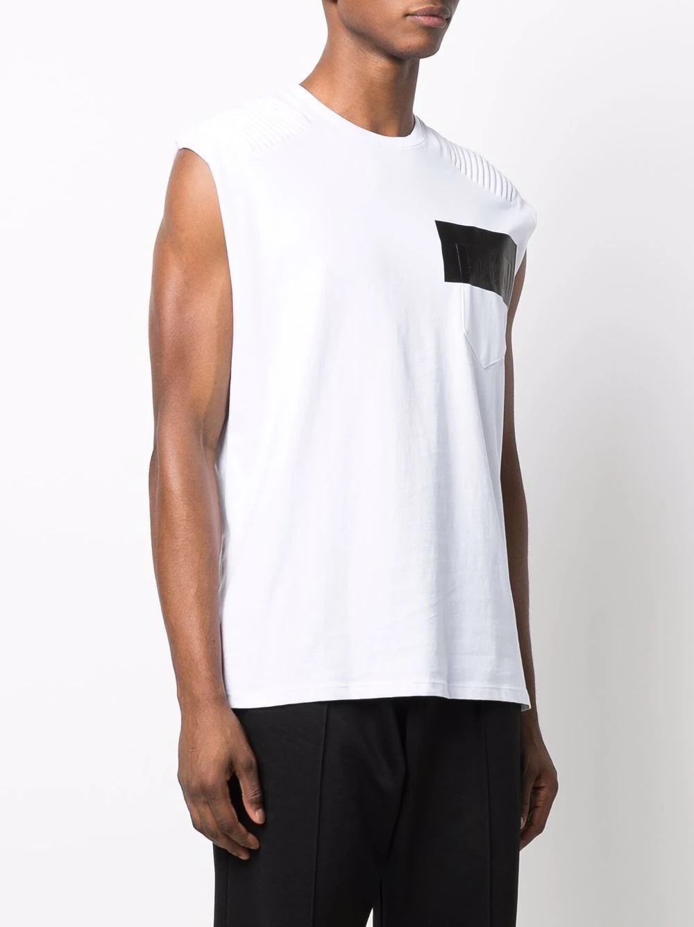 logo sleeveless top - 3