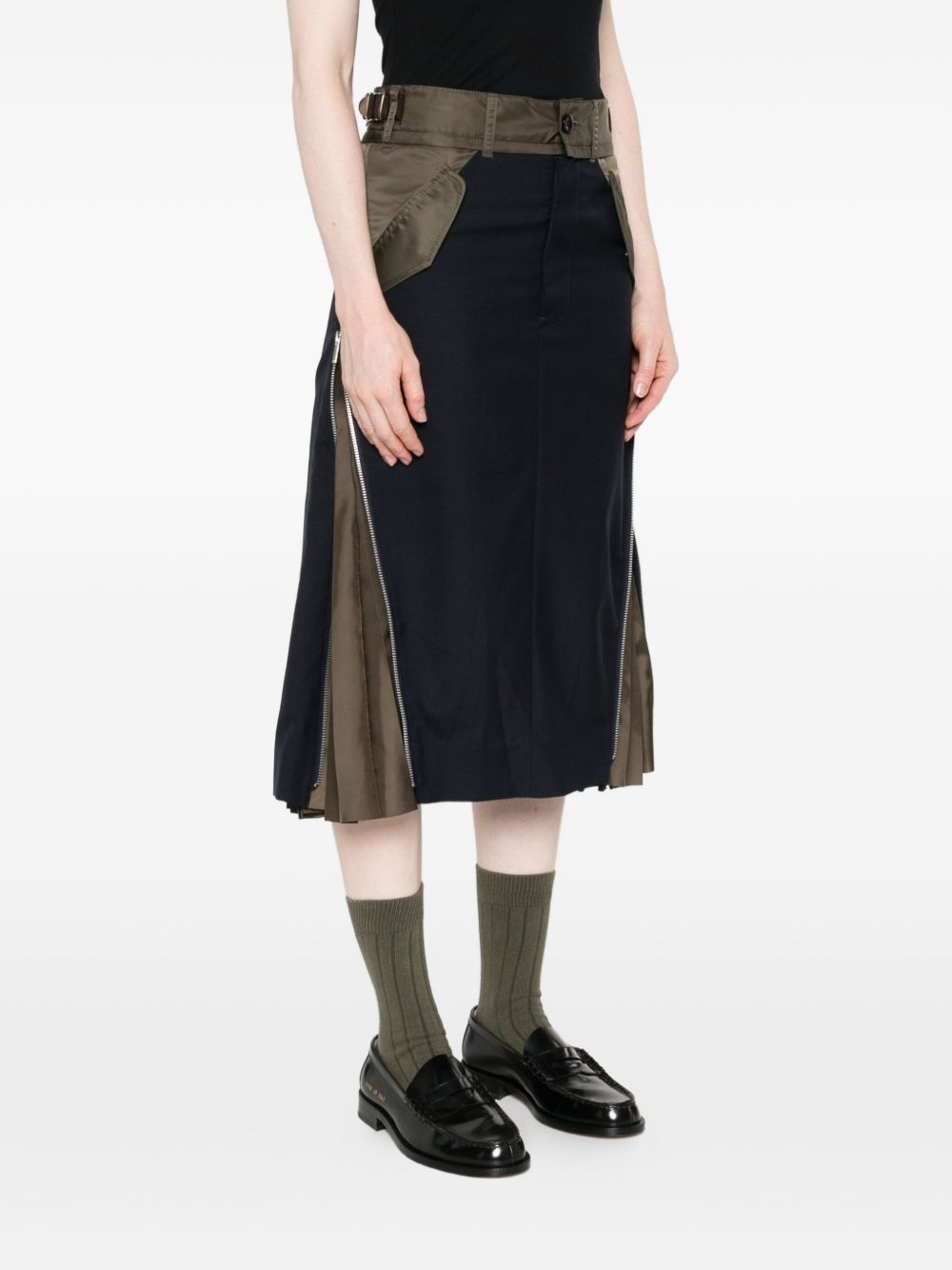 pleated-detail skirt - 3