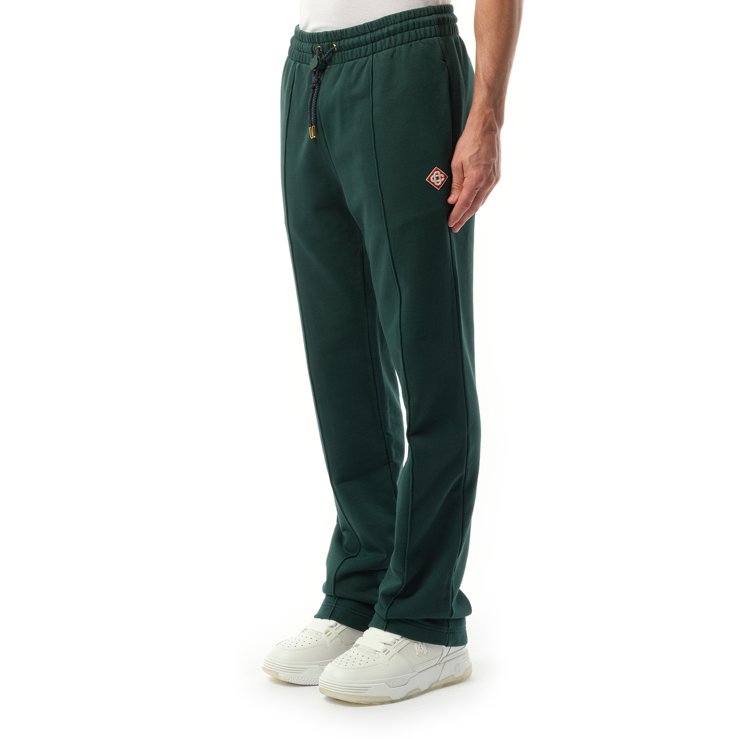 Embroidered CC Patch Jogger in Green - 5