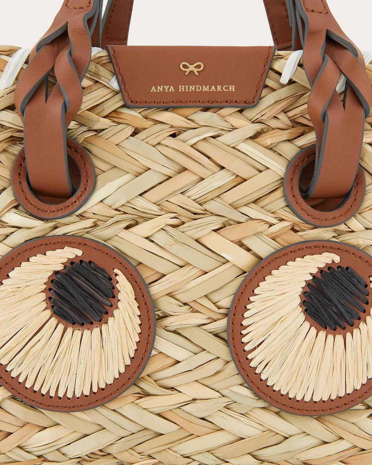 Small Paper Eyes Basket Bag - 5