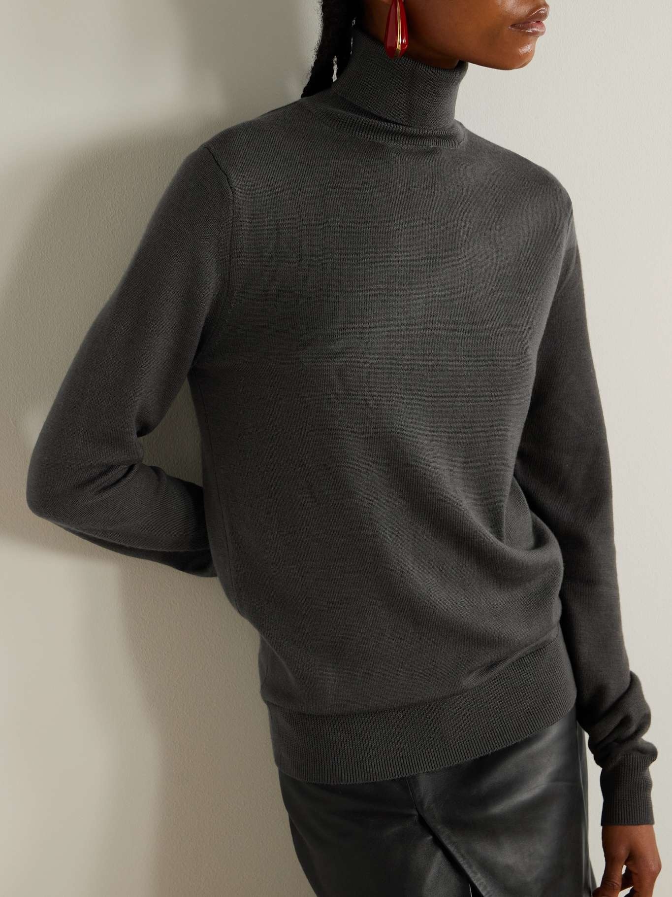 Eve merino wool turtleneck sweater - 3