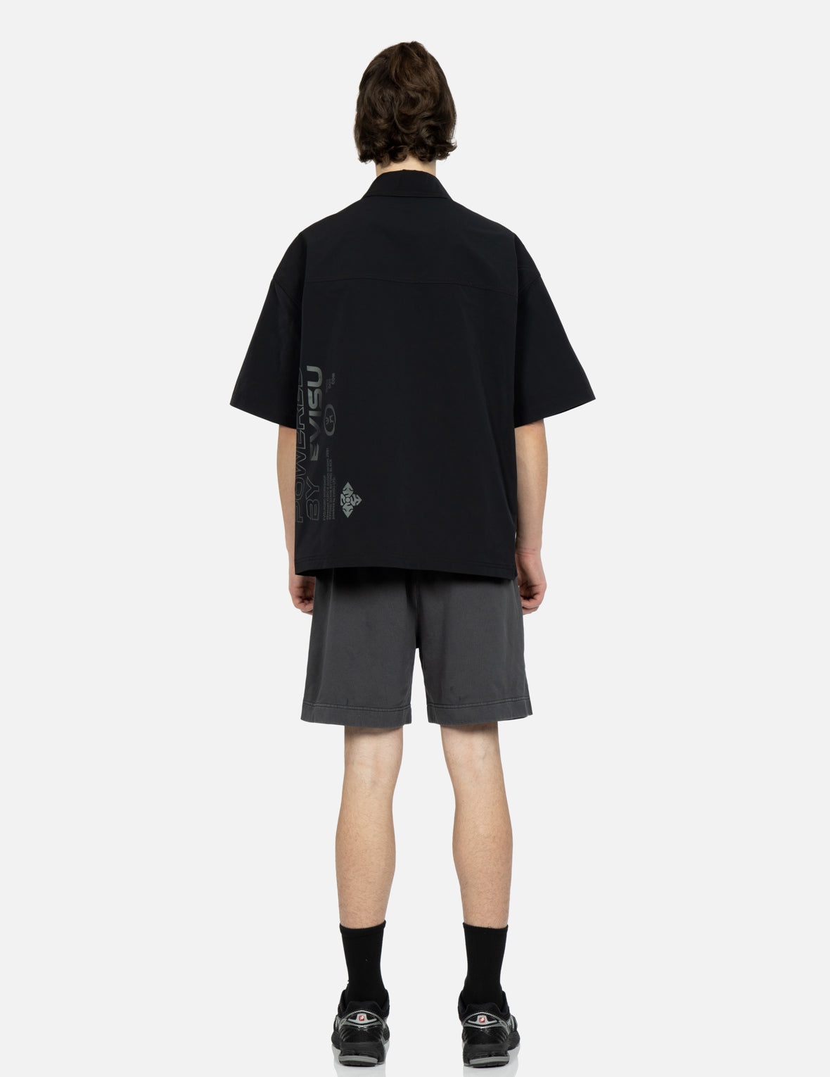 Seagull and Logo Embroidery Garment-dyed Sweat Shorts - 6