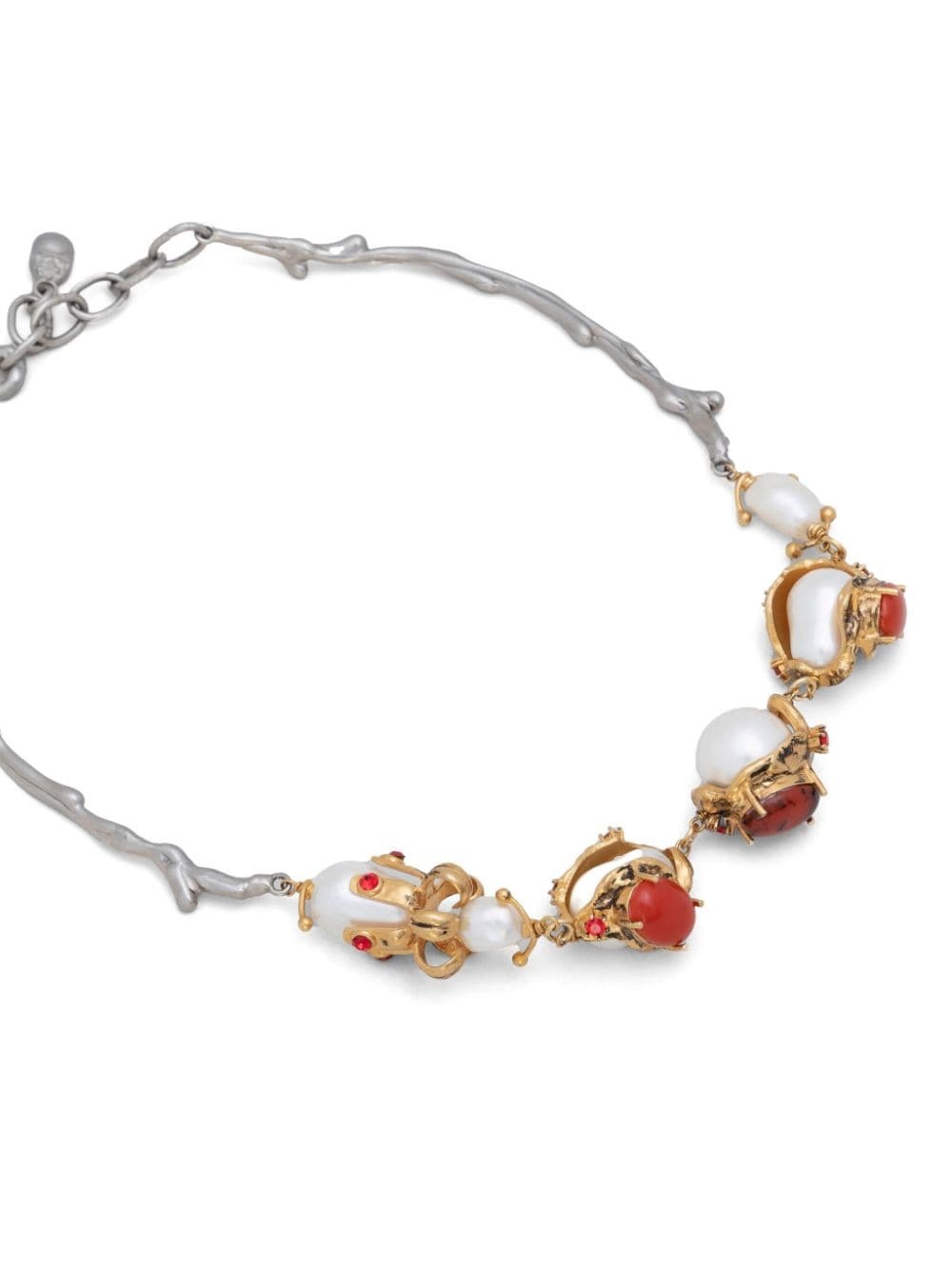pearl-embellished necklace - 2