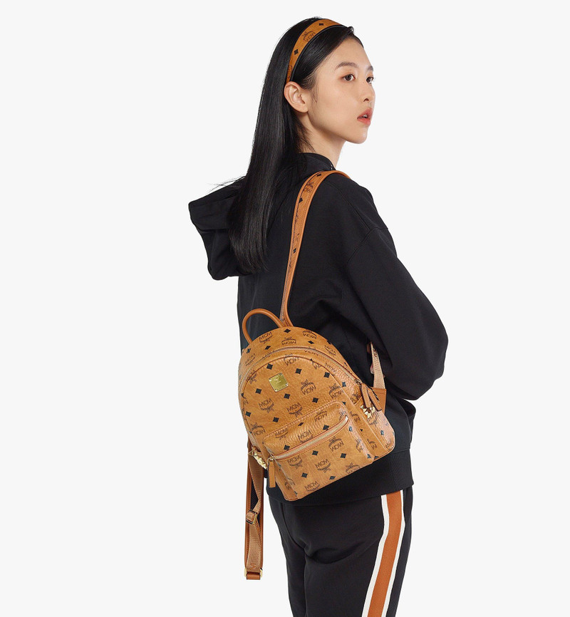 MCM Stark Side Studs Backpack in Visetos outlook