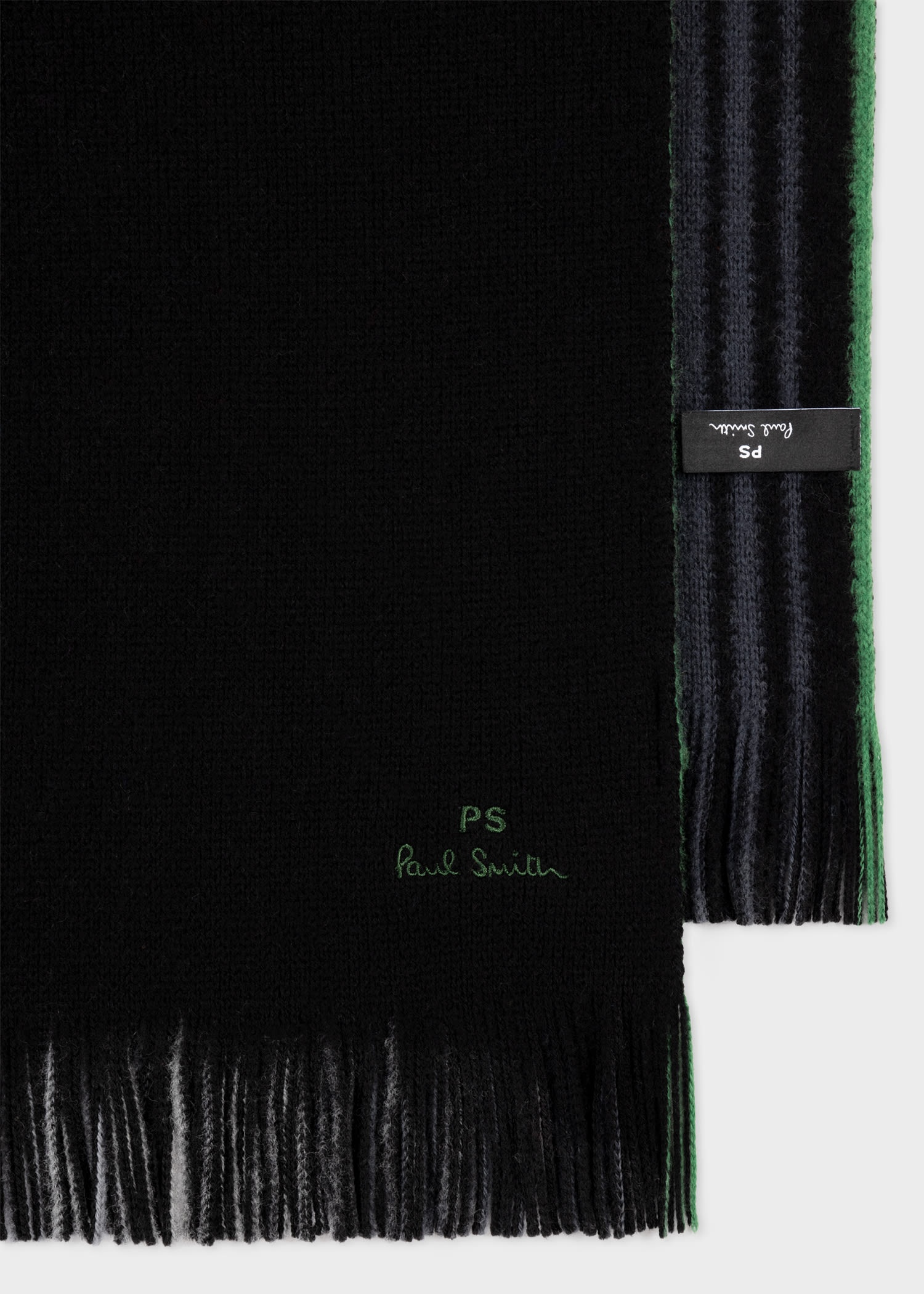 Merino Wool 'Sports Stripe' Scarf - 2