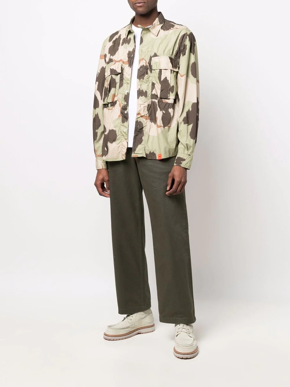 camouflage-print long-sleeve shirt - 2