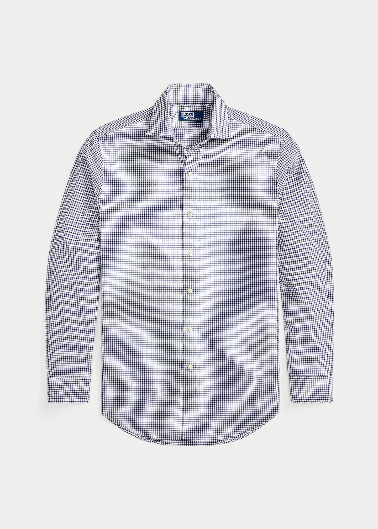 Classic Fit Glen Plaid Poplin Shirt - 1