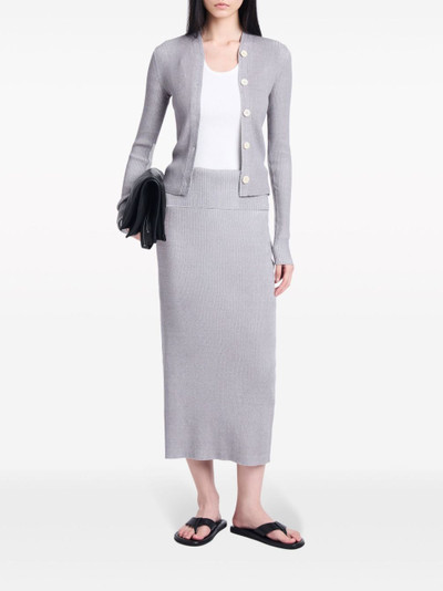 Proenza Schouler Willow ribbed-knit midi skirt outlook
