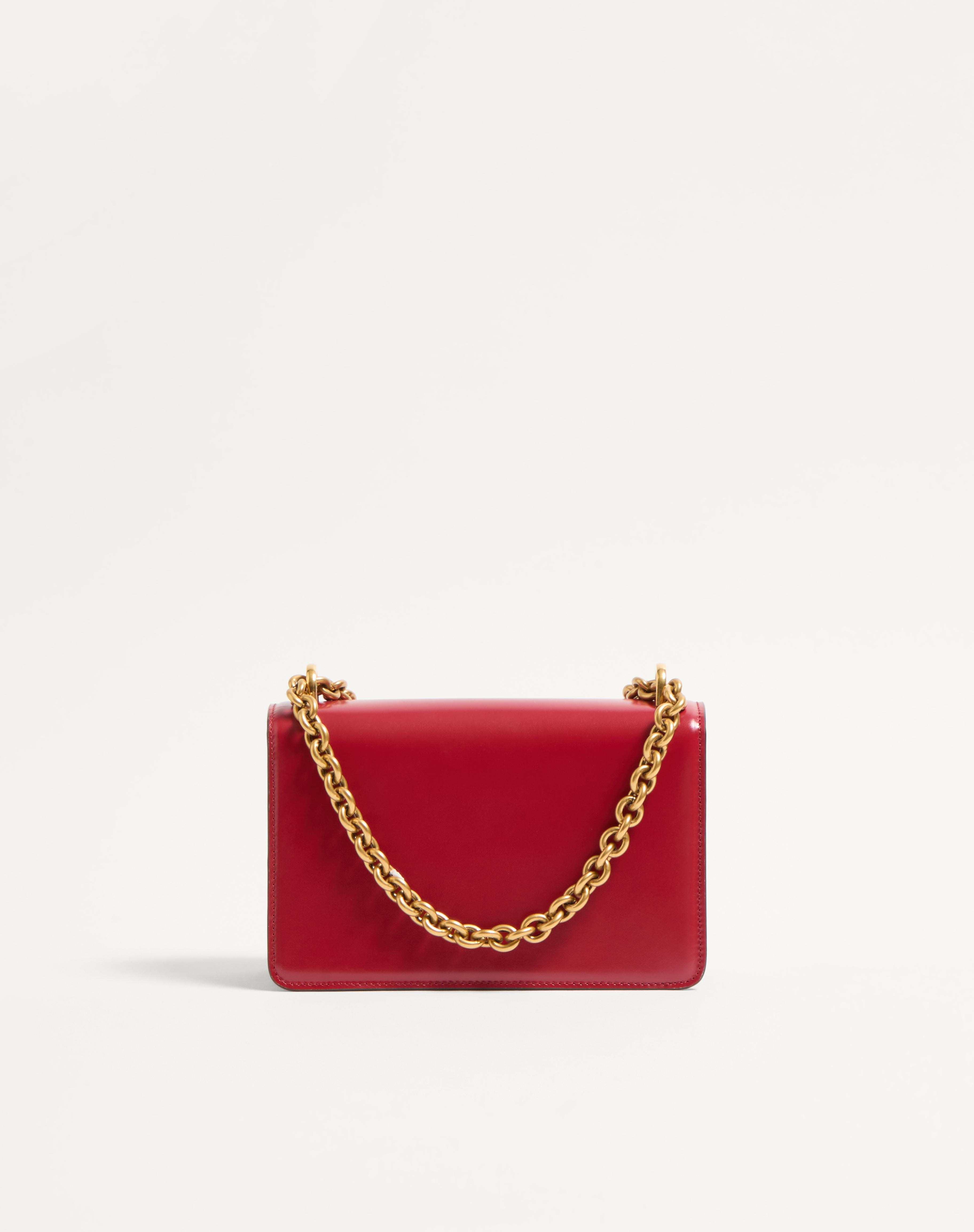 SMALL VALENTINO GARAVANI VAIN SHOULDER BAG IN SHINY CALFSKIN - 5