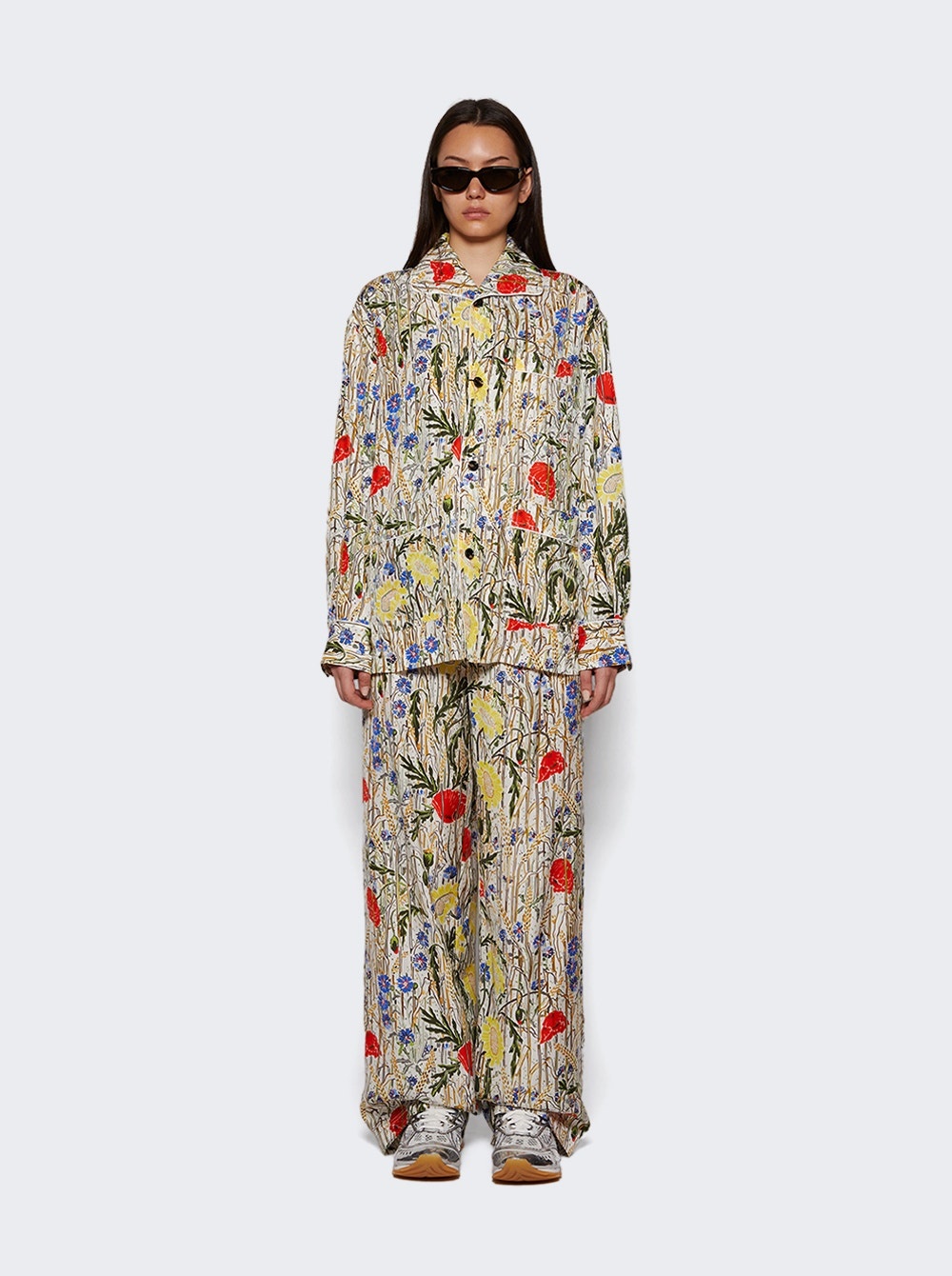 Pyjama Set Chalk Hibiscus Khai - 2