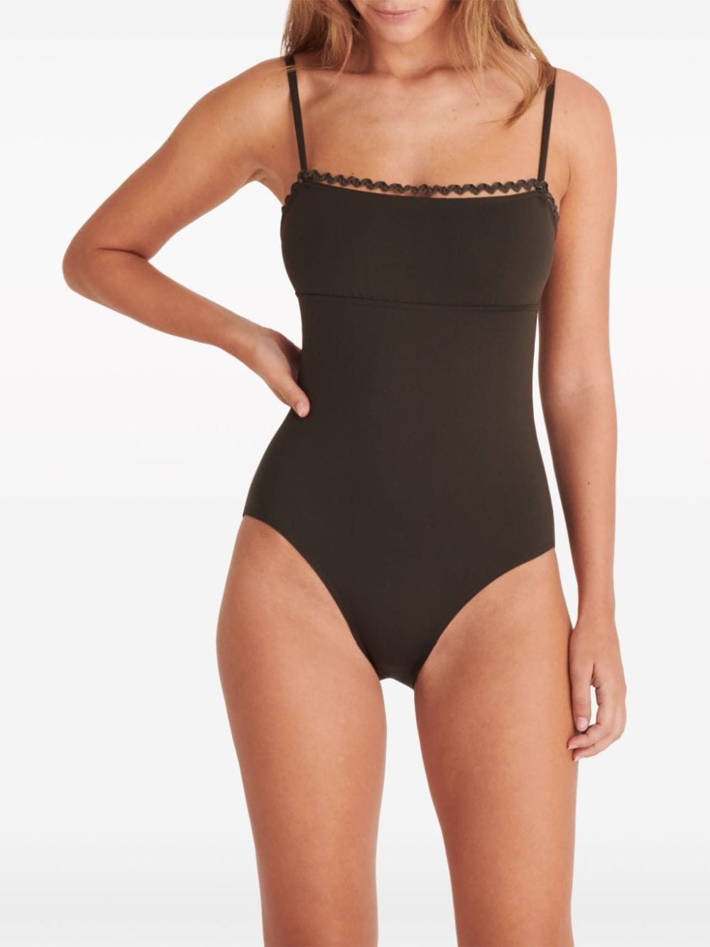 Night picot-trimmed swimsuit - 4