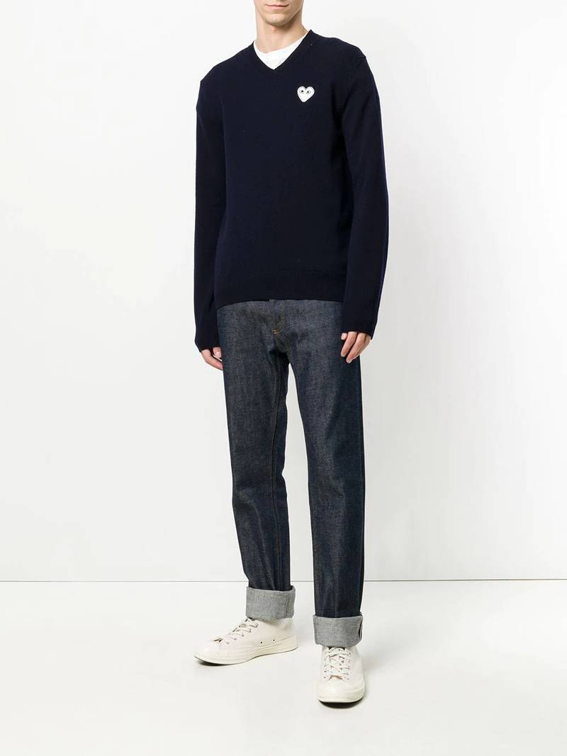 Comme des Garçons PLAY v-neck jumper outlook