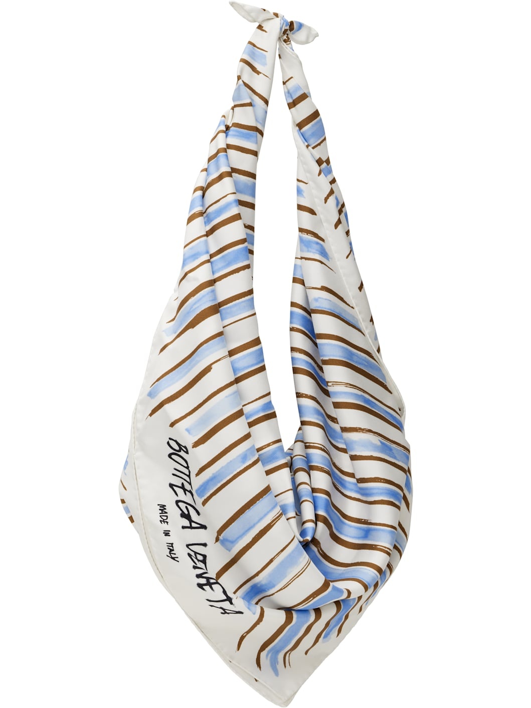 White & Blue Foulard Bag - 2