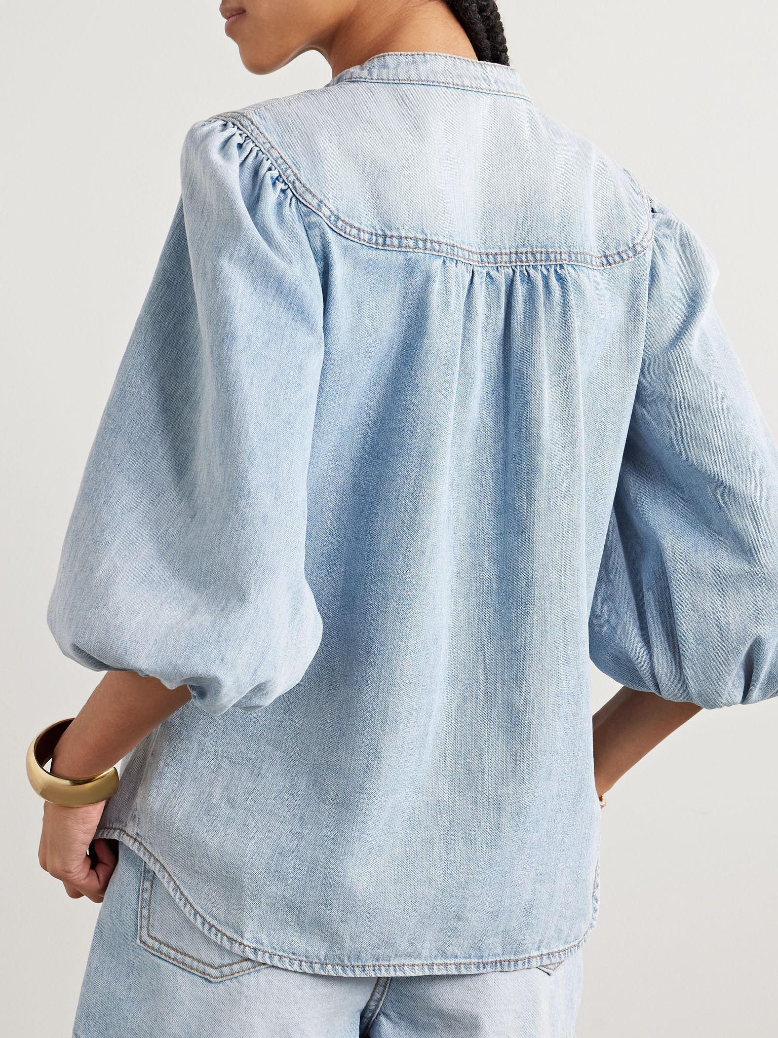 Lucky denim blouse Light denim - 4