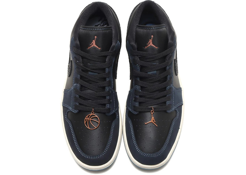 Jordan Jordan 1 Low SE Black Dark Obsidian Snakeskin (Women's) outlook