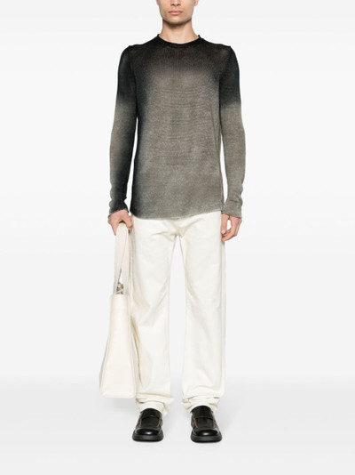 Avant Toi faded linen jumper outlook