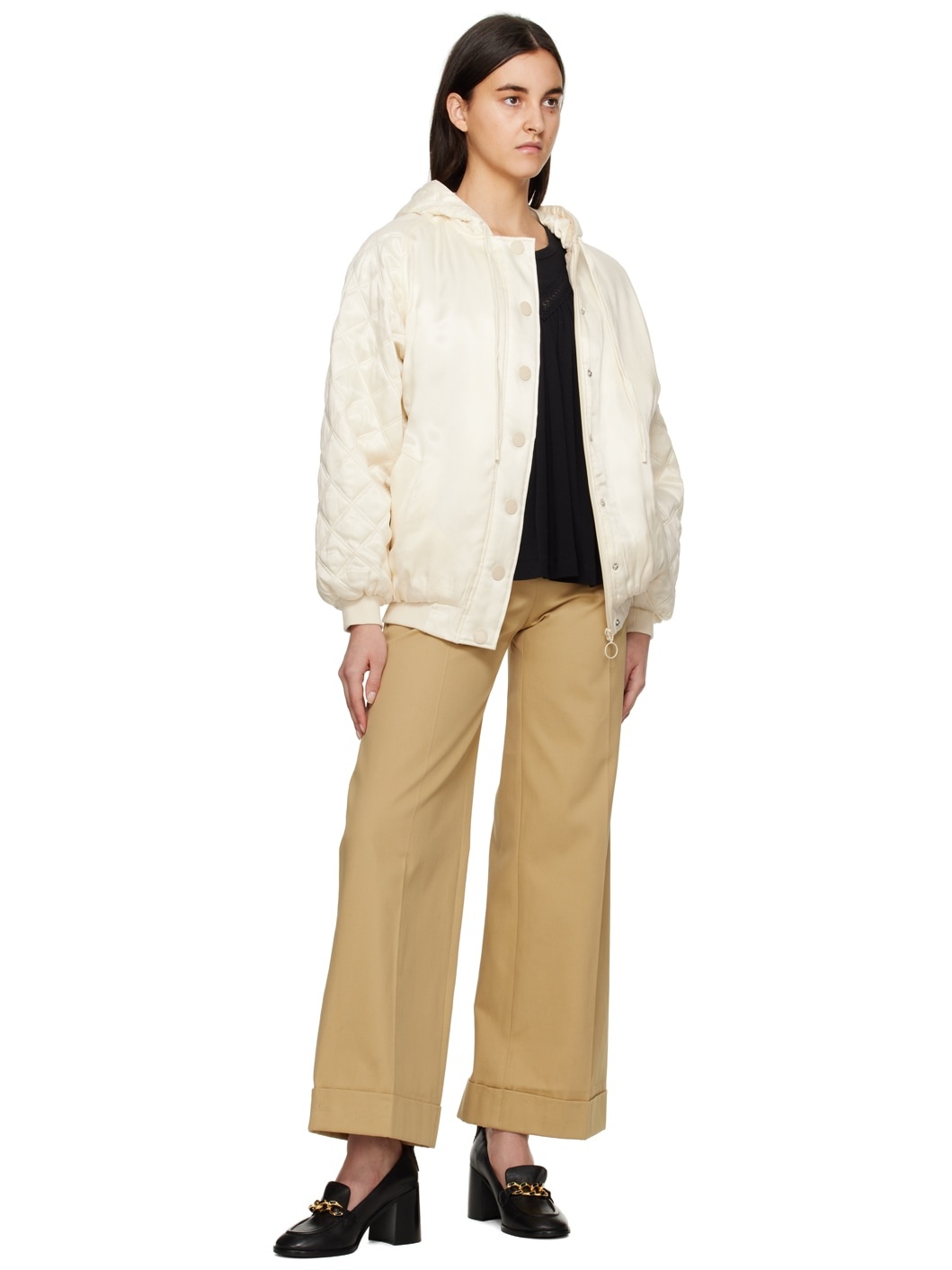 Brown Wide Cuffed Trousers - 4